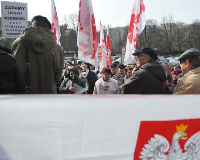 Protest Sekcji Emerytów i Rencistów NSZZ „Solidarność”