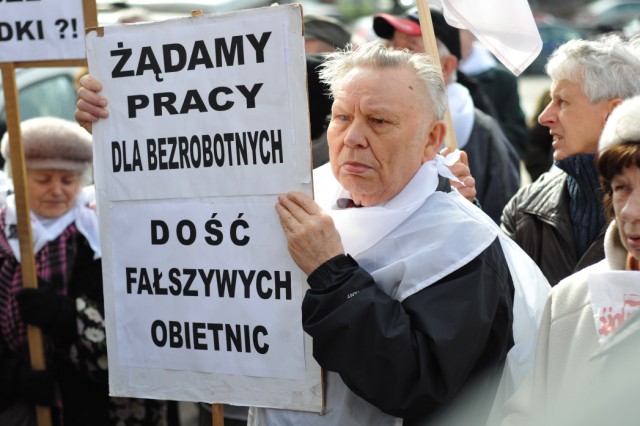 Protest Sekcji Emerytów i Rencistów NSZZ „Solidarność”