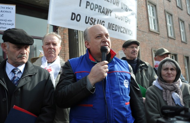 Protest Sekcji Emerytów i Rencistów NSZZ „Solidarność”