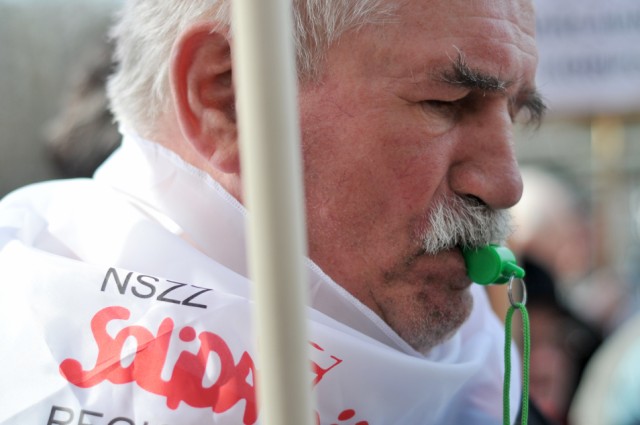 Protest Sekcji Emerytów i Rencistów NSZZ „Solidarność”