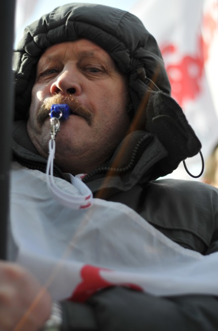 Protest Sekcji Emerytów i Rencistów NSZZ „Solidarność”
