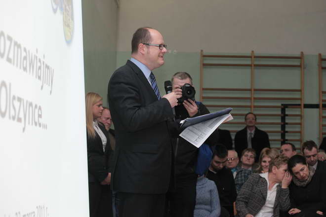 Spotkanie prezydenta Adamowicza z mieszkańcami Olszynki