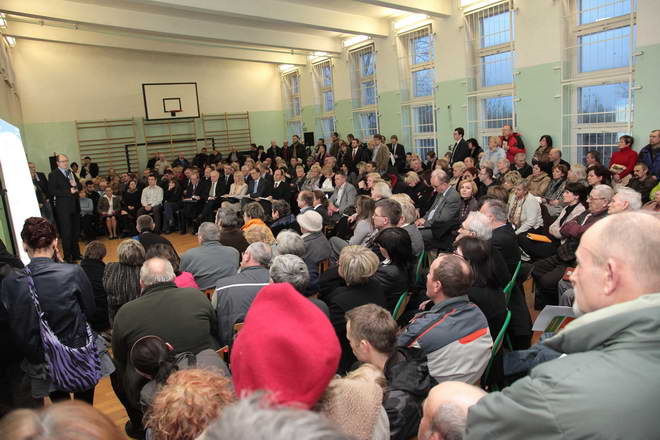 Spotkanie prezydenta Adamowicza z mieszkańcami Olszynki