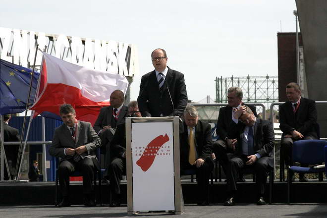 Wmurowanie kamienia wegielnego ECS_21