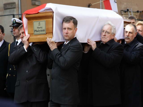 Przeniesienie trumny Macieja Płażyńskiego do Bazyliki Mariackiej