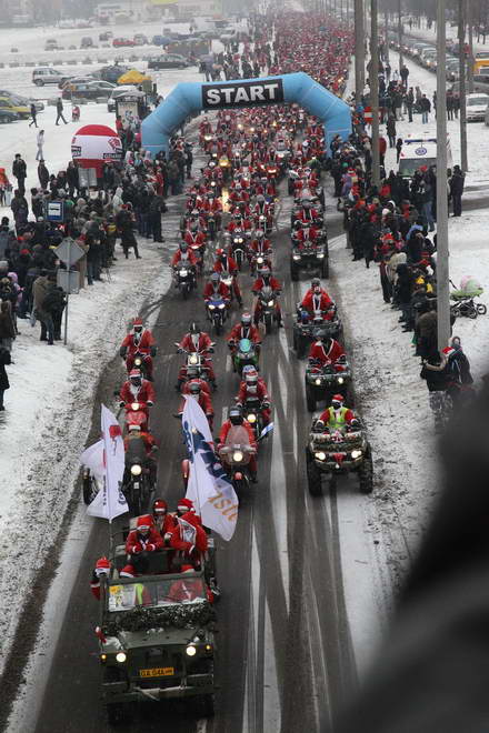 Mikołaje na motorach 2010