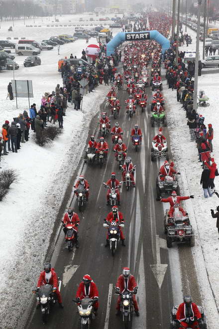 Mikołaje na motorach 2010