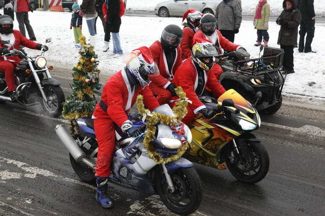 Mikołaje na motorach 2010