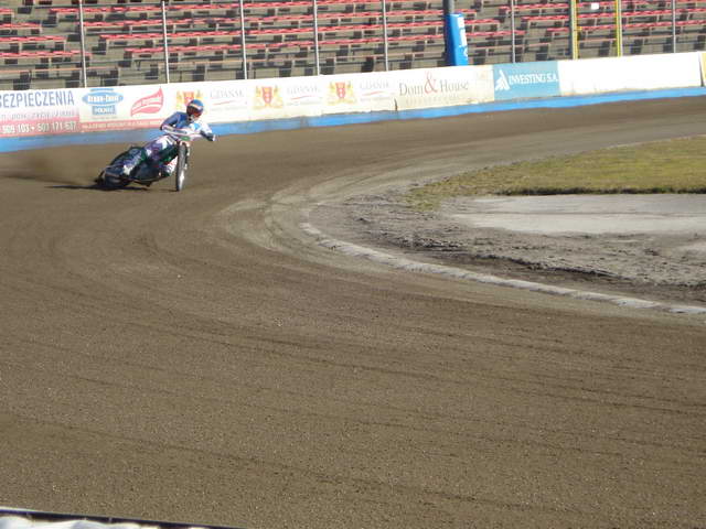 Trening żużlowców Wybrzeża 19-03-2011