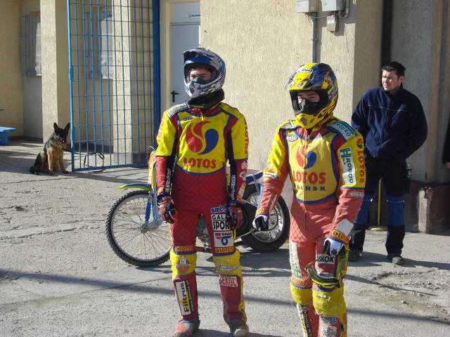 Trening żużlowców Wybrzeża 19-03-2011