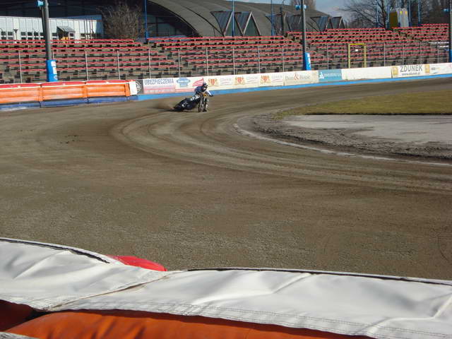 Trening żużlowców Wybrzeża 19-03-2011