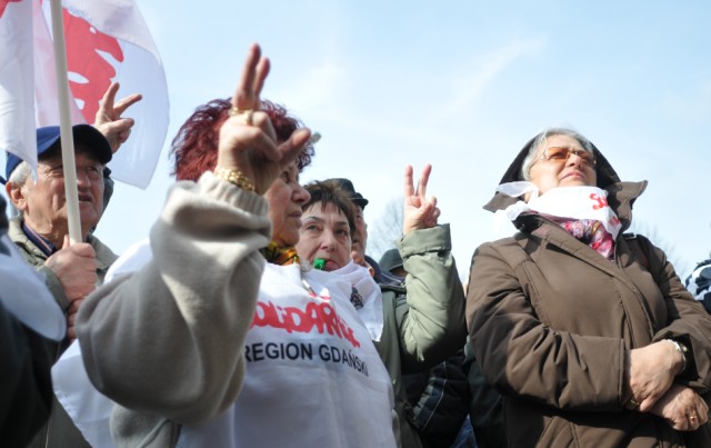 Protest Sekcji Emerytów i Rencistów NSZZ „Solidarność”