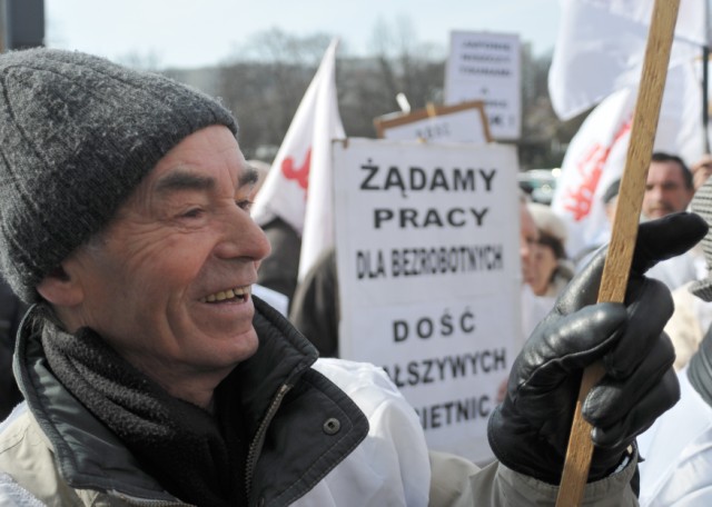 Protest Sekcji Emerytów i Rencistów NSZZ „Solidarność”