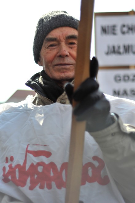 Protest Sekcji Emerytów i Rencistów NSZZ „Solidarność”