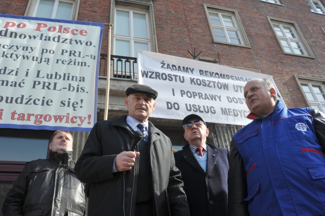 Protest Sekcji Emerytów i Rencistów NSZZ „Solidarność”