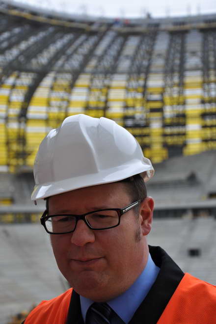 Prezydent Adamowicz z wityta na PGE Arena_16