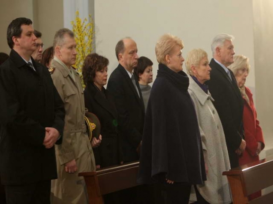 Uroczystości żałobne w Wilnie