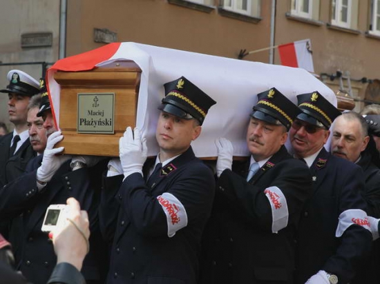 Przeniesienie trumny Macieja Płażyńskiego do Bazyliki Mariackiej