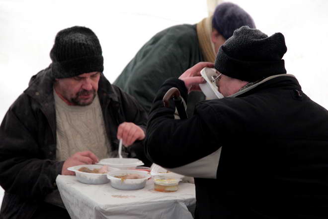 Wigilia 2010 dla bezdomnych