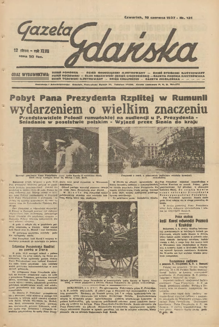 Gazeta Gdańska 1937-131