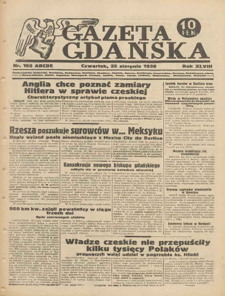 Gazeta Gdańska 1938-192