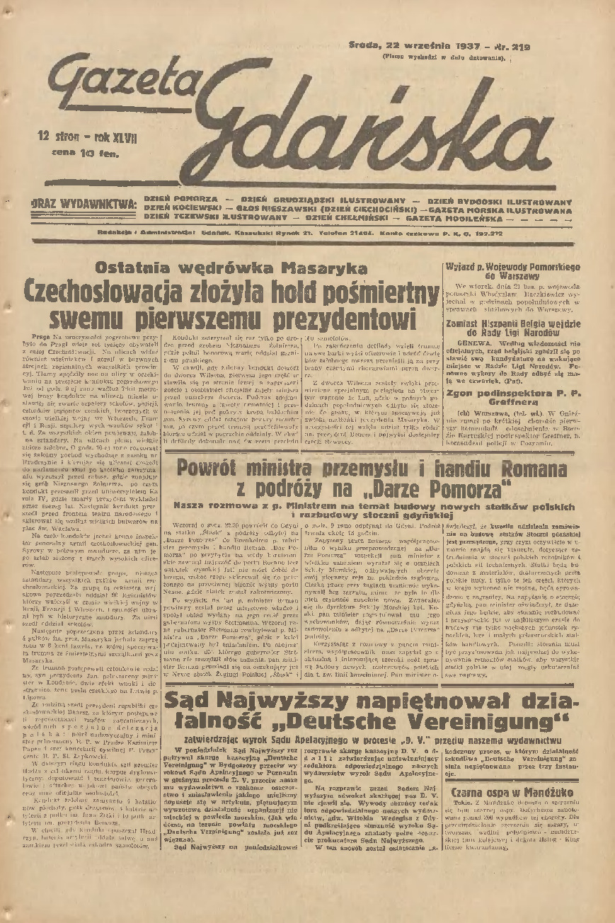 Gazeta Gdańska 1937-219