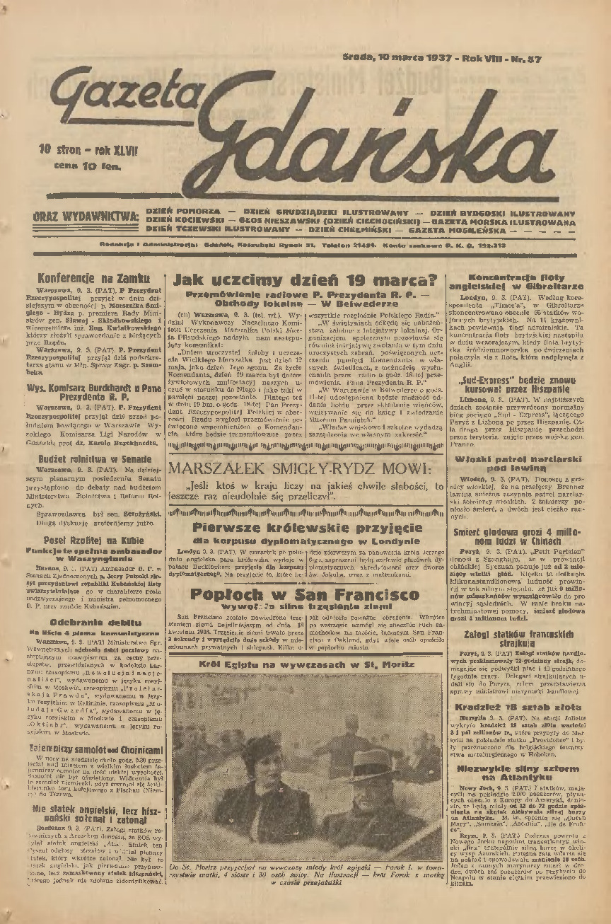 Gazeta Gdańska 1937-57
